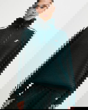 adidas Originals bluza Funnel culoarea verde, cu imprimeu, KR7653