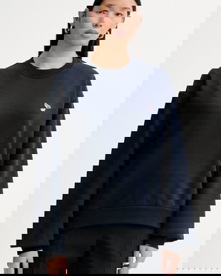 PS Paul Smith hanorac de bumbac culoarea albastru marin, cu imprimeu, W2R-352V-V21116