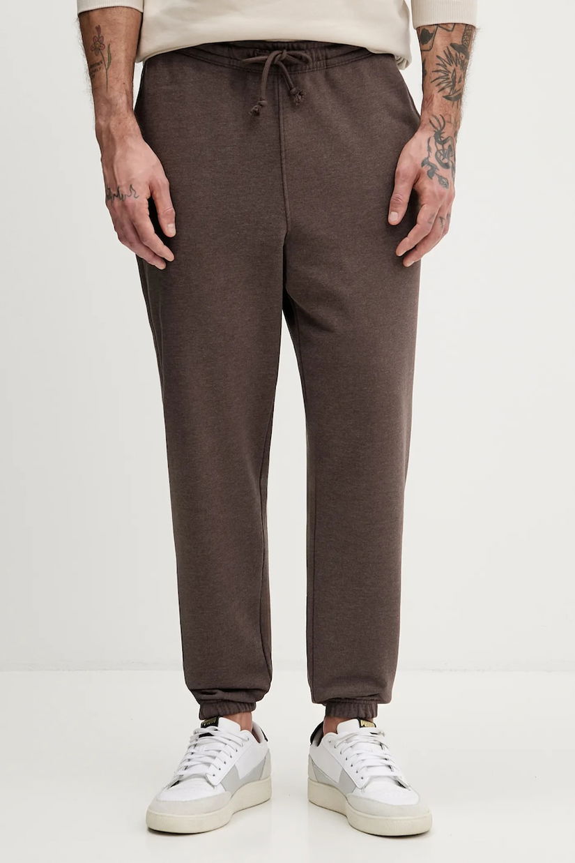 Tommy Jeans pantaloni de trening culoarea maro, melanj, DM0DM22358