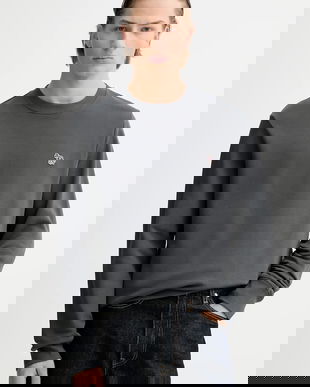 PS Paul Smith hanorac de bumbac culoarea gri, neted, M2R-027RZ-V21116