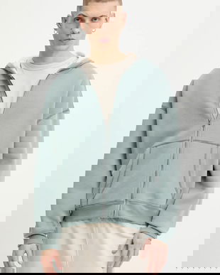 Hollister Co. bluza culoarea verde, cu glugă, neted, KI322-5279-300