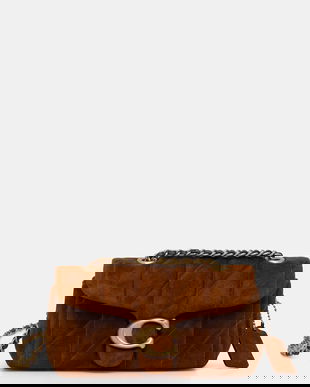 Coach geanta de mana din piele intoarsa Tabby 20 culoarea maro, CCK48