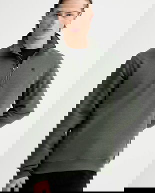 G-Star bluza culoarea verde, neted, D26459-C235