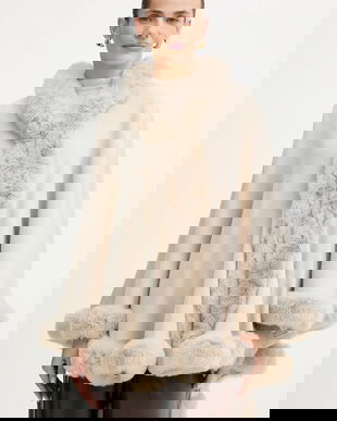 Morgan poncho culoarea bej, 5IVIK