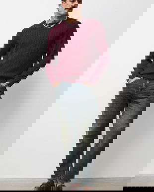 Medicine pulover culoarea bordo