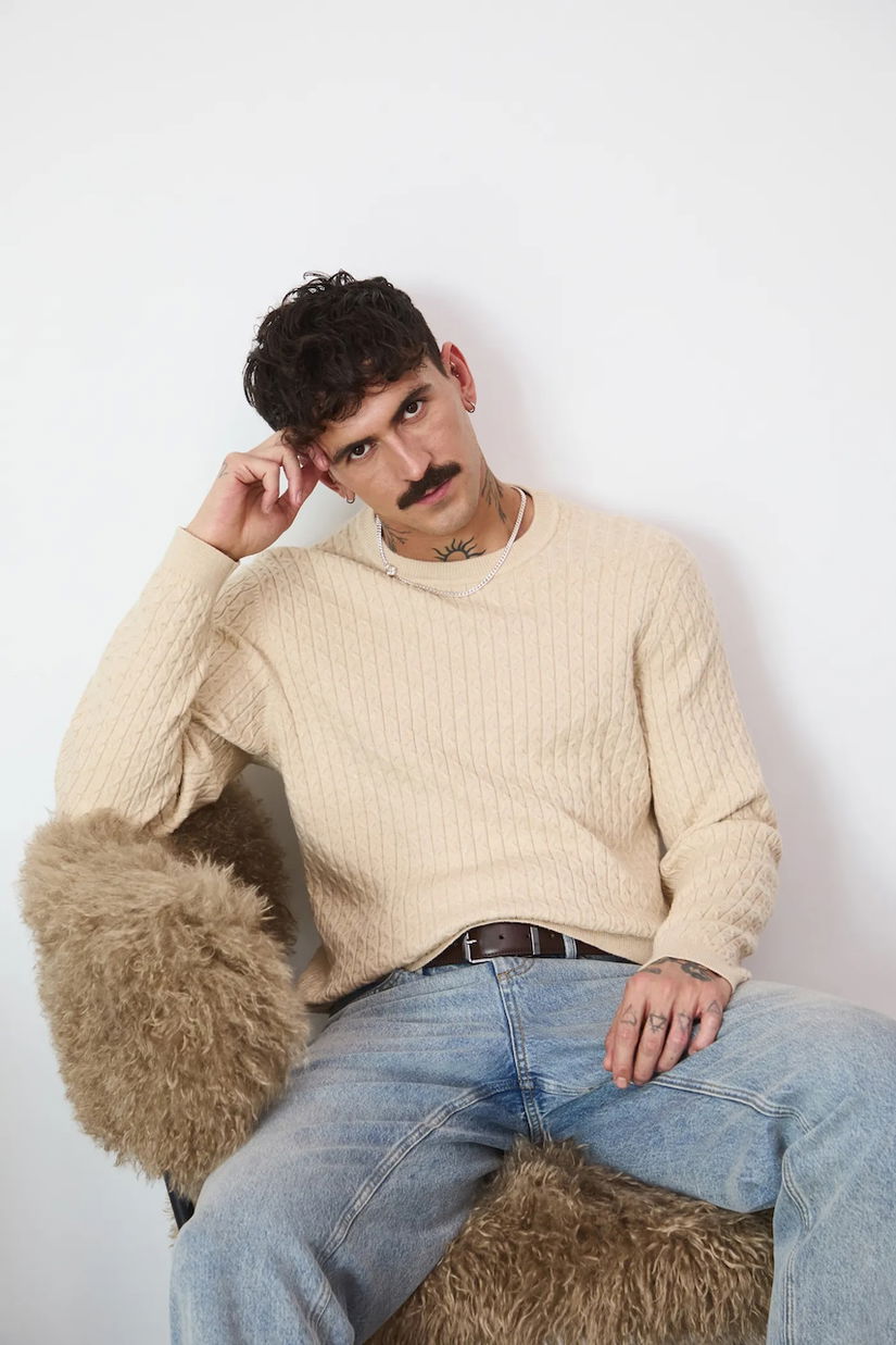 Medicine pulover culoarea bej