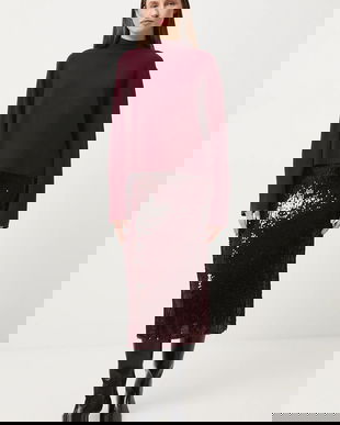 Medicine pulover culoarea bordo, light, cu turtleneck