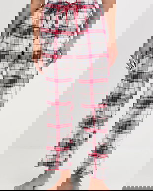 women'secret pantaloni pijama bumbac culoarea rosu, bumbac, 3702289