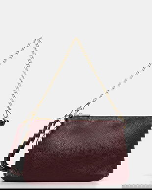 Answear.LAB poseta de piele culoarea bordo