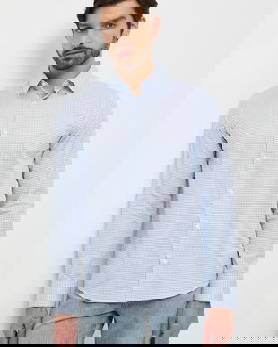 Medicine camasa din bumbac cu guler clasic, slim