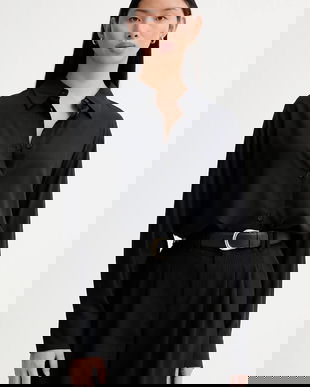 Marc O'Polo cămașă culoarea negru, cu guler clasic, regular, 5000007985