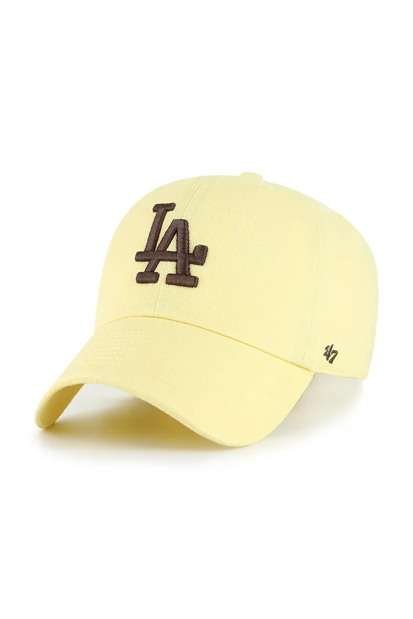 47 brand șapcă de baseball din bumbac MLB Los Angeles Dodgers culoarea galben, B-NLRGW12GWS-H6A