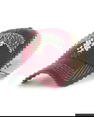 47 brand șapcă MLB New York Yankees culoarea bordo, B-TSCLA17LAP-KM