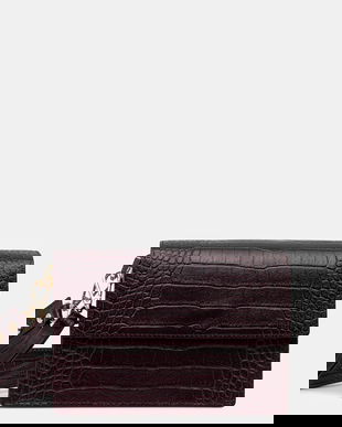 Answear.LAB poseta de piele culoarea bordo