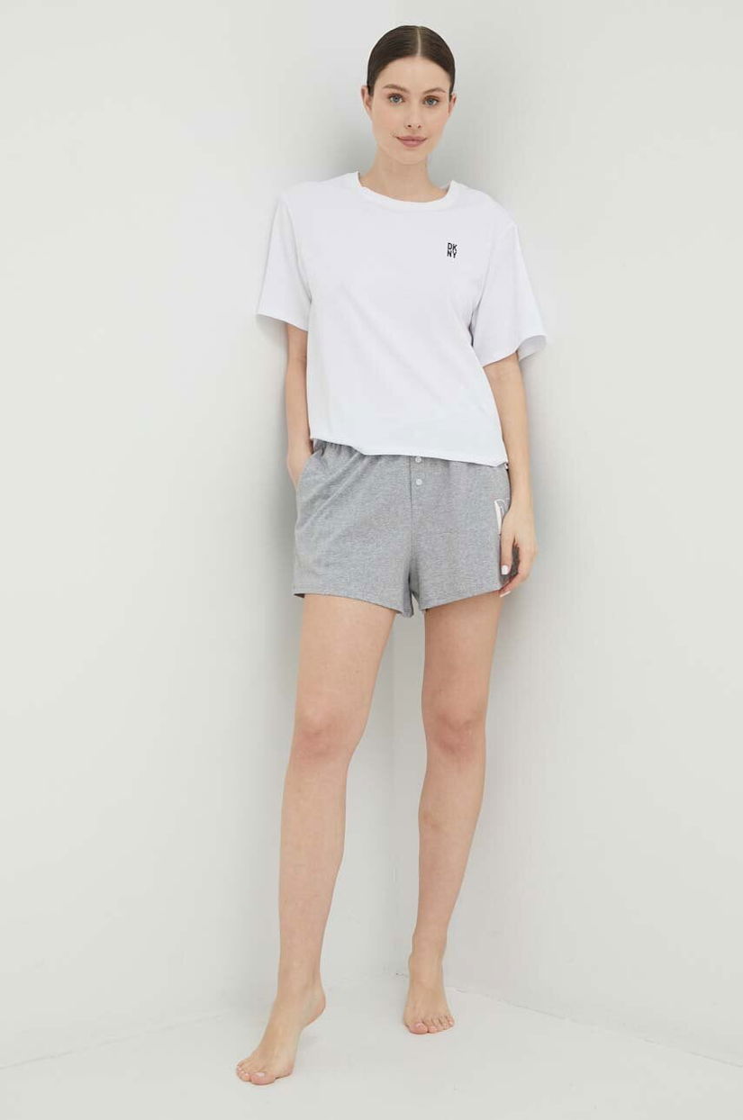 Dkny pijama femei, culoarea gri