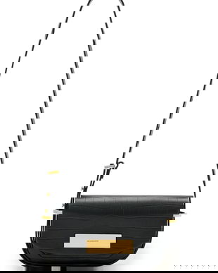 AllSaints poșetă de piele culoarea negru, W569XD