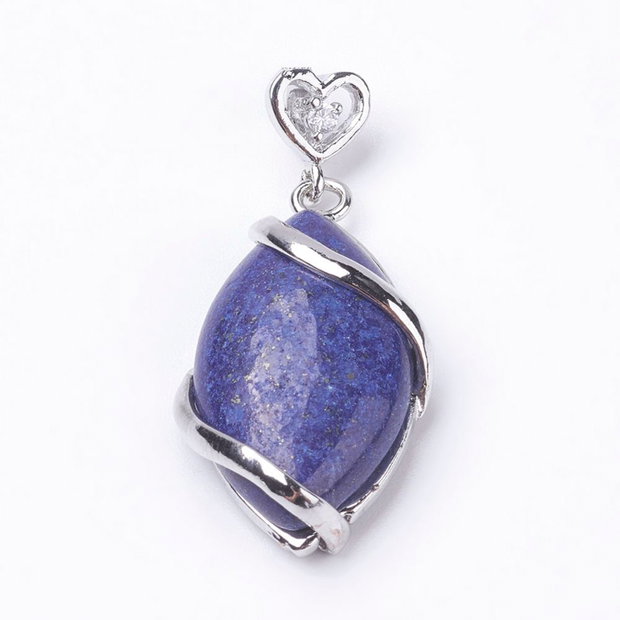 Pandantiv lapis lazuli oval