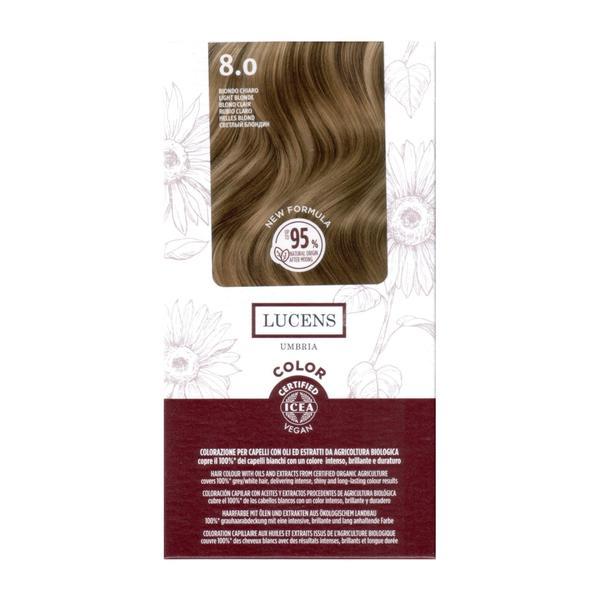 Vopsea fara amoniac Blond Deschis 8.0 Lucens Umbria 50ml