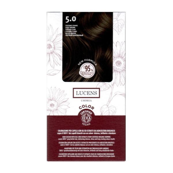 Vopsea de par fara amoniac Saten Deschis 5.0 Lucens Umbria 50ml
