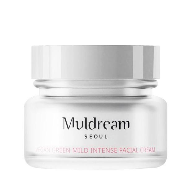 Crema de Fata Vegana, Intens Hidratanta - Muldream Vegan Green Mild Intense Facial Cream, 60 ml