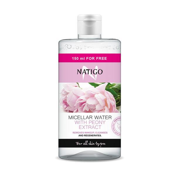 Apa micelara cu extract de bujor Natigo 500 ml + 150 ml free