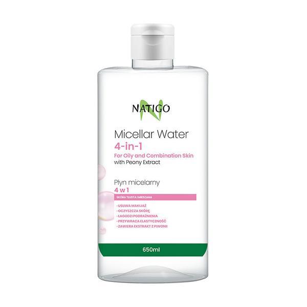 Apa micelara pentru ten gras și mixt cu extract de bujor, 650ml