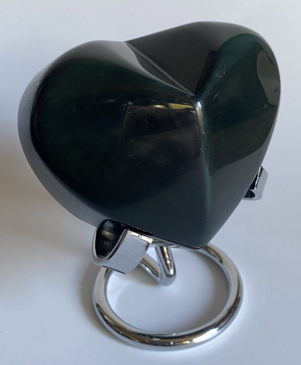 Obsidian Rainbow (Curcubeu) - Inima piatra semipretioasa
