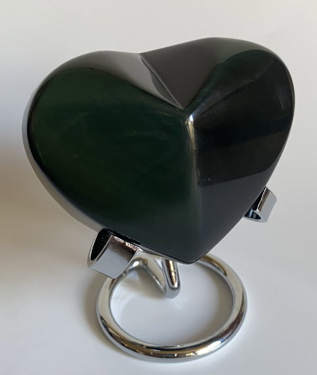 Obsidian Rainbow (Curcubeu) - Inima piatra semipretioasa