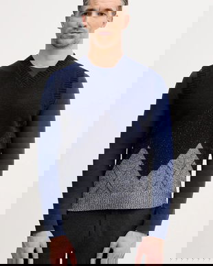 United Colors of Benetton vestă din amestec de lână culoarea bleumarin, 1NGVK401J