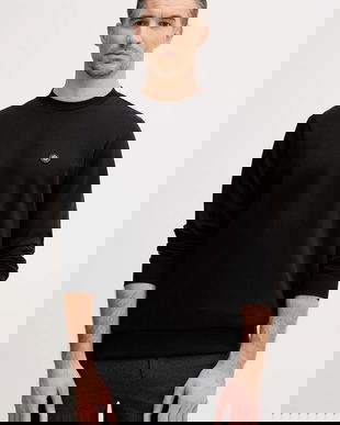 BOSS bluză culoarea negru, uni, 50555830