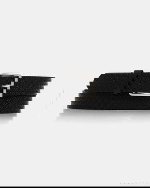 Sisley curea de piele culoarea negru, 692QSL01F