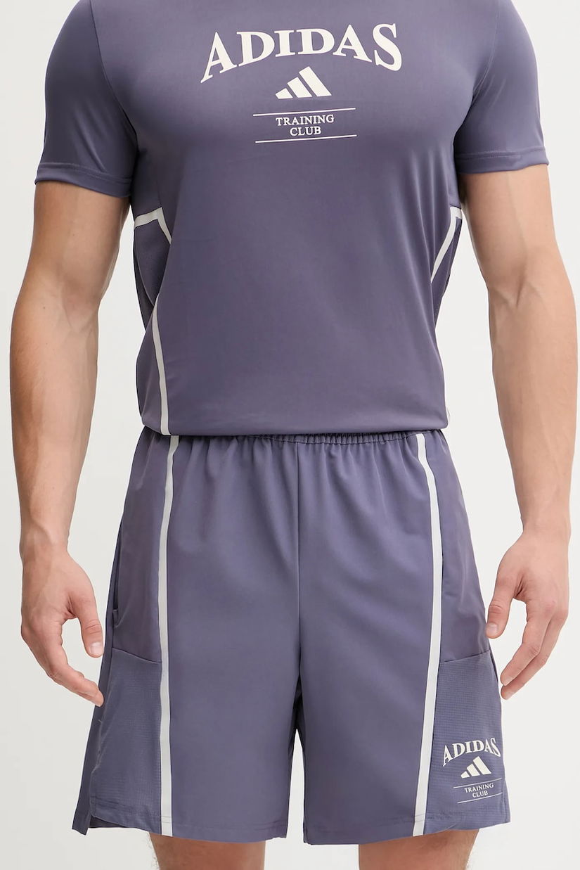 adidas Performance pantaloni scurți de antrenament D4T Heritage culoarea violet, KA5287