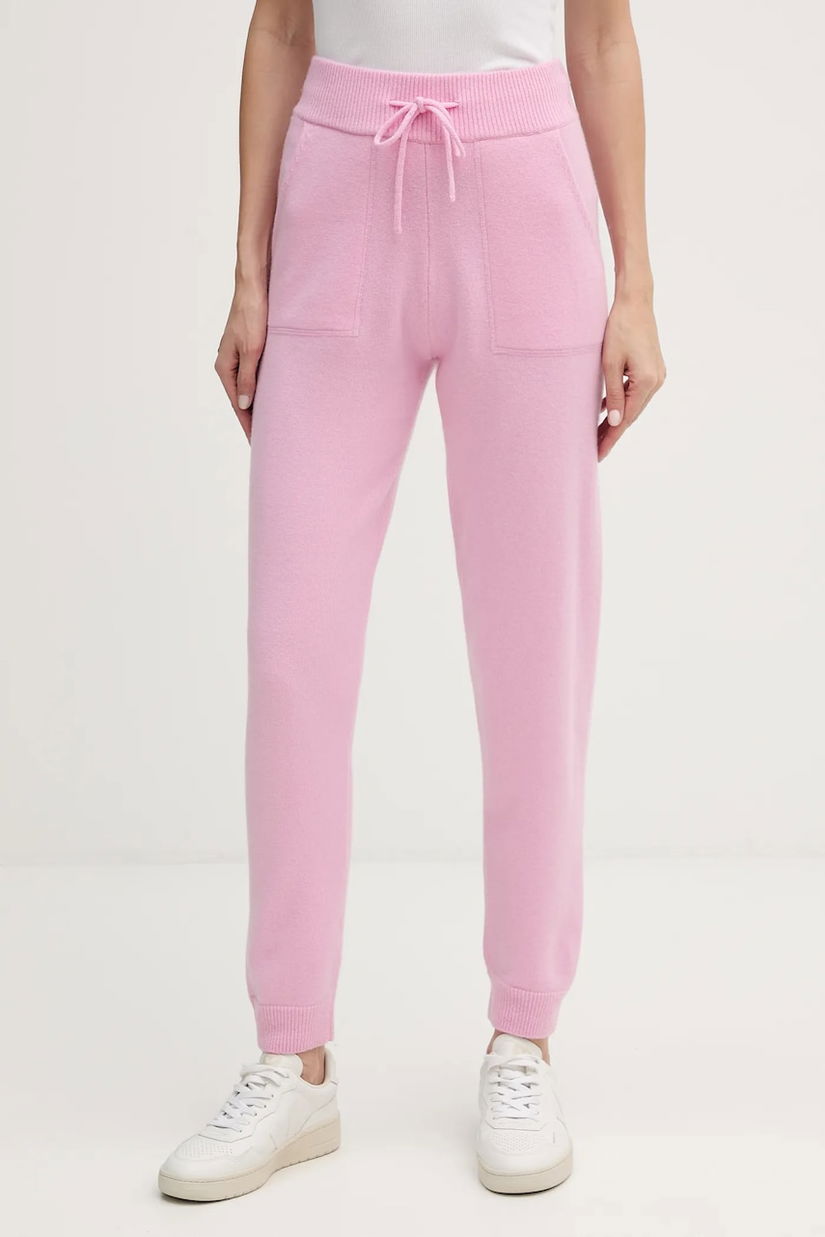 MC2 Saint Barth pantaloni de trening culoarea roz, uni, GREN002