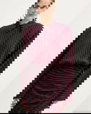 Retrofete rochie Narine culoarea bordo, mini, drept, FW24-10168