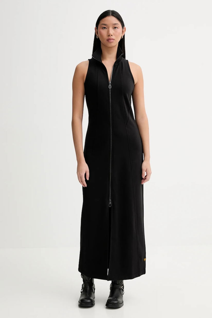 G-Star rochie culoarea negru, maxi, evazati, D27279-D705