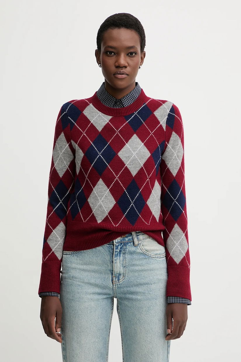 Miss Sixty pulover de lână culoarea bordo, 6S4RJ17300