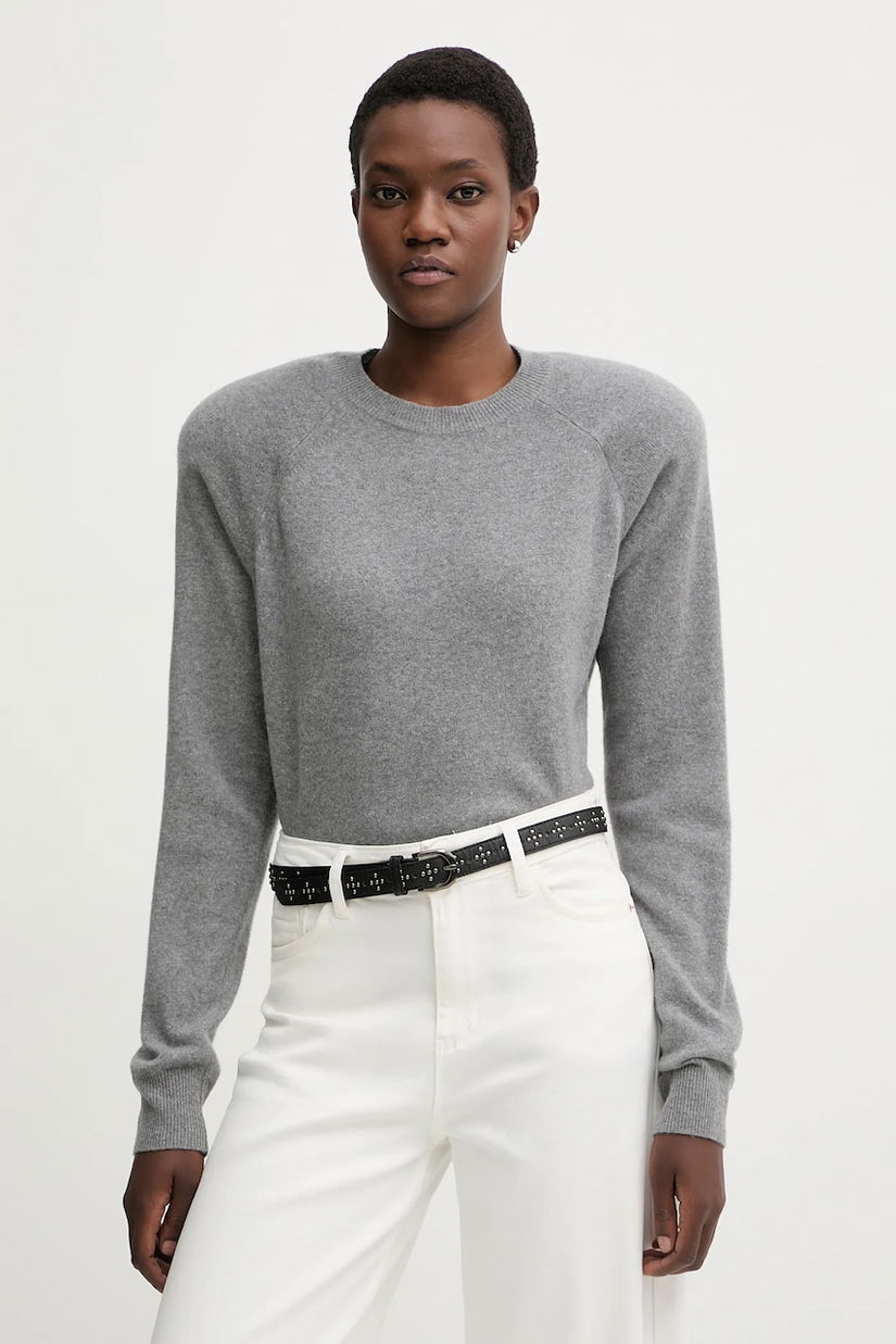 La Mania pulover de lână ELLA culoarea gri, light, ELLA