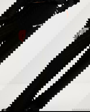 Karl Lagerfeld Jeans pantaloni de trening culoarea negru, uni, B1W10092