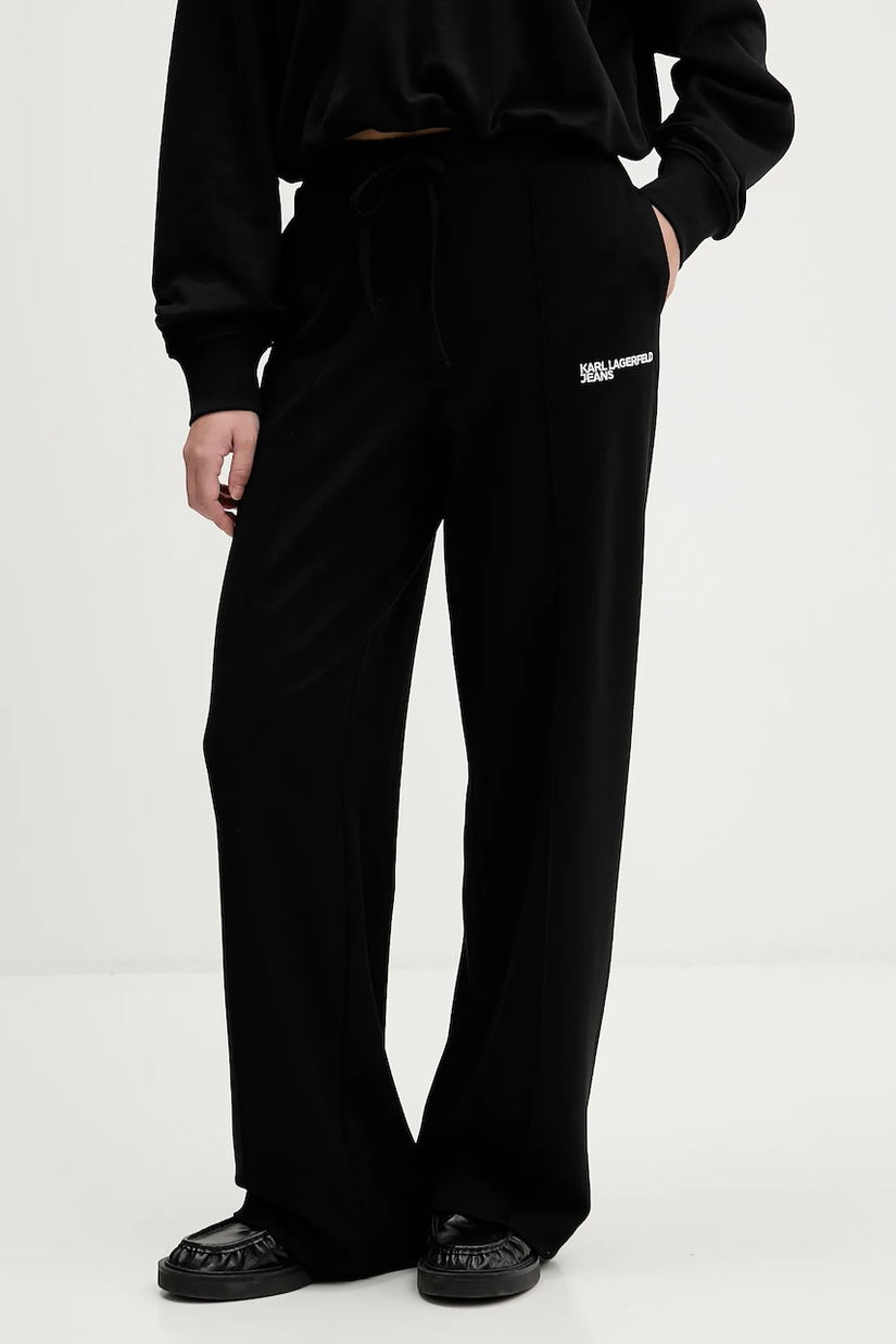 Karl Lagerfeld Jeans pantaloni de trening culoarea negru, uni, B1W10092
