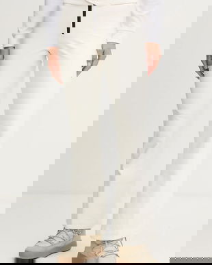 The North Face pantaloni de schi Snoga culoarea bej, NF0A87X33IE1