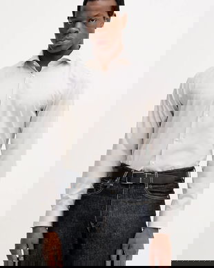 BOSS cămașă din bumbac culoarea bej, cu guler clasic, slim, 50555982