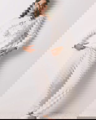 women'secret compleu pijama culoarea bej, 3592444