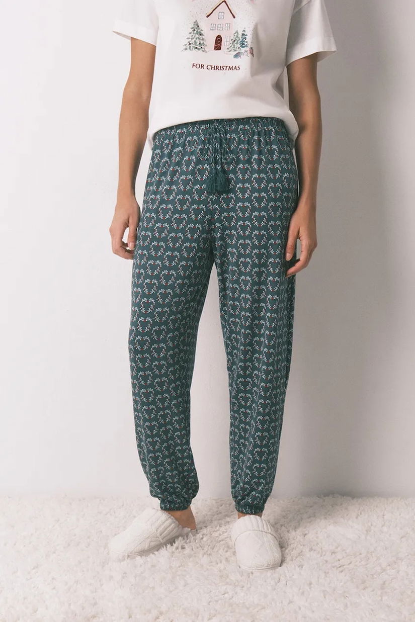 women'secret compleu pijama culoarea verde, 3702294