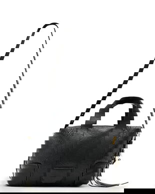 AllSaints poșetă de piele culoarea negru, W509XD