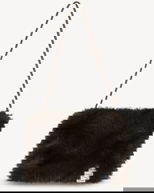 Bizuu poșetă MUFFIE culoarea maro, MUFFIE BRĄZOWY