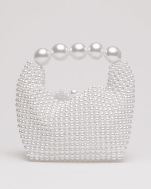 Gentuta din margele albe perlate