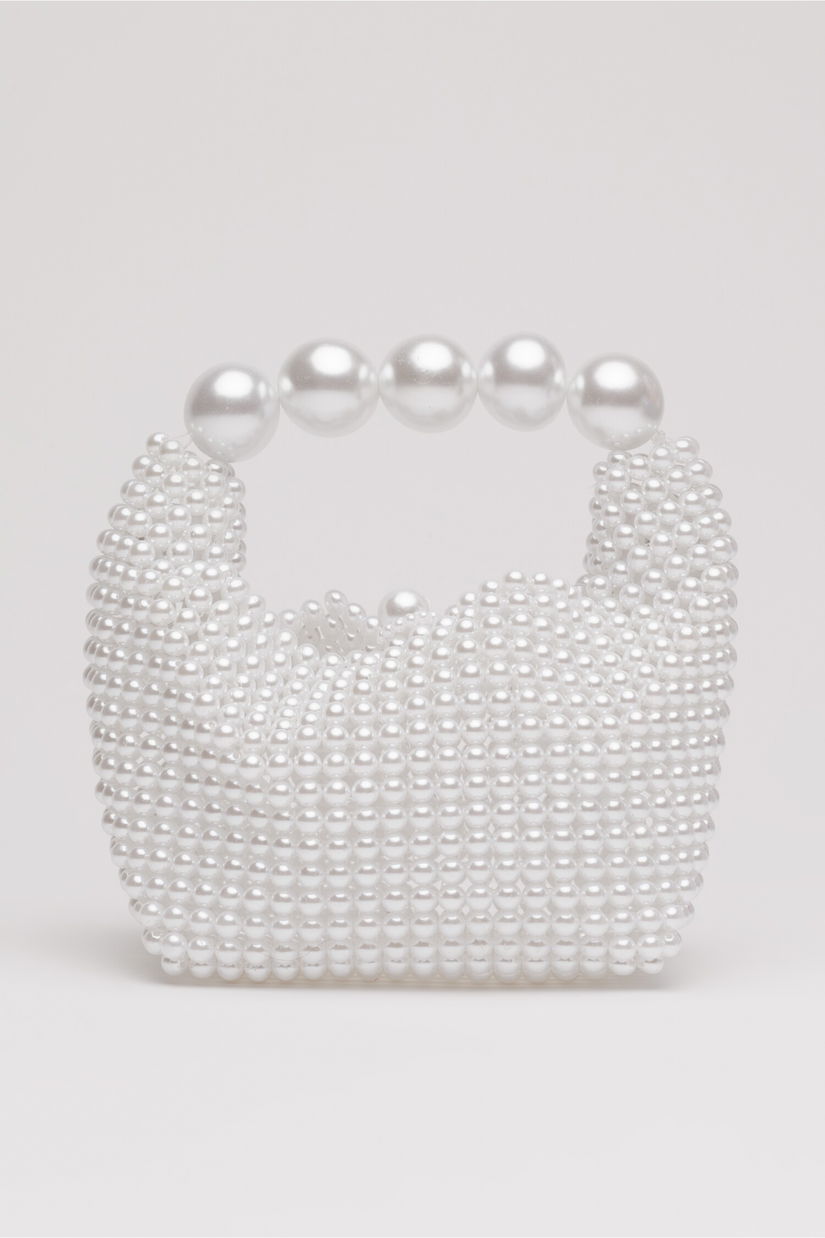 Gentuta din margele albe perlate