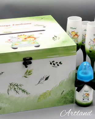 Cutie pentru dar, pahare cu tematica Safari
