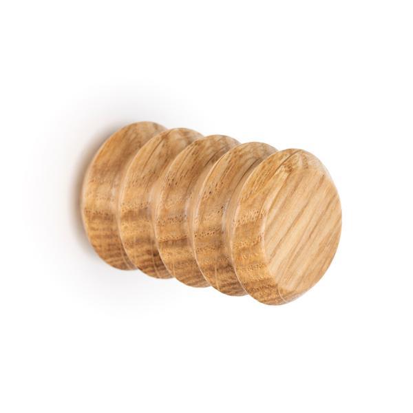 Agatatoare cuier Pulse, finisaj stejar, 28x45 mm