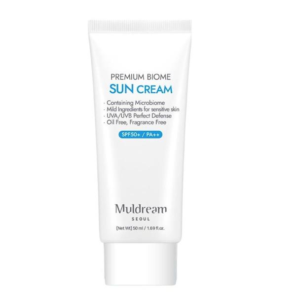 Crema de Fata cu Protectie Solara SPF50+ PA++, Vegana &ndash; Muldream Premium Biome Sun Cream, 50 ml